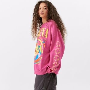Urban Outfitter NIRVANA PINK SWEATSHIRT the brand is don’t print inthe sweater